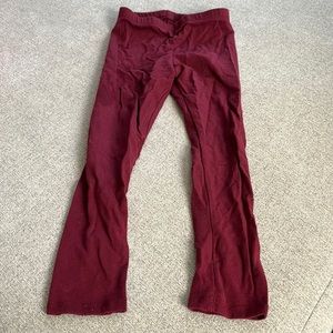 Maroon girls leggings